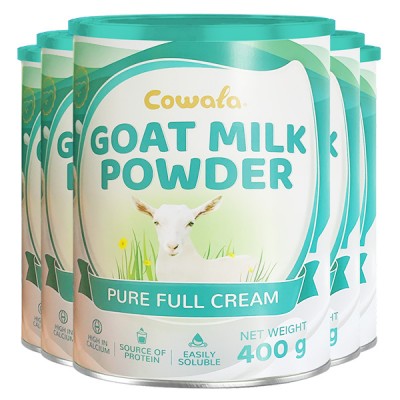 咔哇熊（Cowala）速溶奶粉成人中老年高钙羊奶粉 全脂奶粉400g 6桶